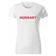 Női póló - HUNGARY feliratos, fehér