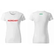 HUNGARY feliratos NŐI póló, fehér