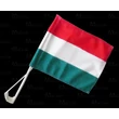 Magyar autós zászló tartóval