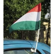Magyar autós zászló tartóval