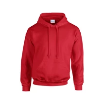 Extra méretű bebújós, kapucnis pulóver, piros