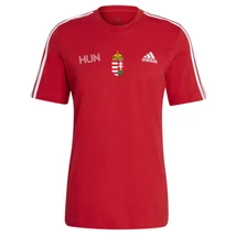 ADIDAS - Magyar címeres pamut póló, piros  ADIDAS - Magyar címeres pamut póló, piros