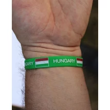 Magyar szilikon karkötő, zöld Magyar szilikon karkötő, zöld