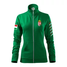 Magyar szabadidőruha felső, női, pamut - felnőtt méret, zöld Magyar szabadidőruha felső, női, pamut - felnőtt méret, zöld