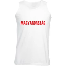 Magyarország feliratos fehér trikó Magyarország feliratos fehér trikó
