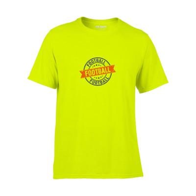Póló Football logós, neon zöld