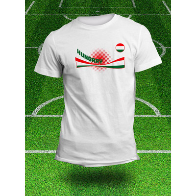 Magyar válogatott szurkolói póló, fehér - Póló, sort ...