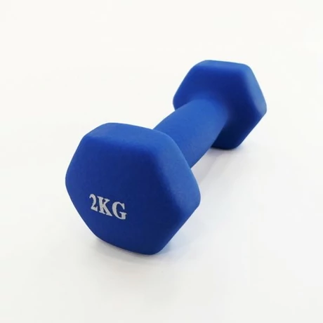 Egykezes kézisúlyzó párban, neoprén,  2x2 kg