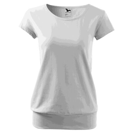 Laza környakas női póló fehér, FELNŐTT méretben /XS - 3XL-IG/