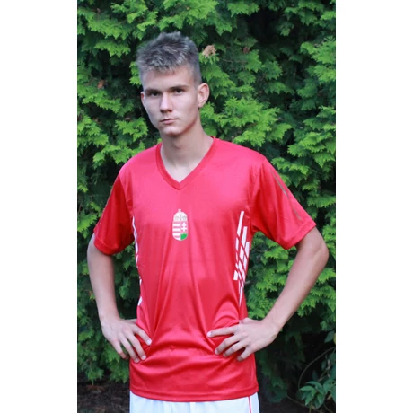 Magyar válogatott szurkolói mez V nyakú, piros
