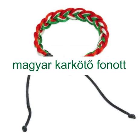 Magyar karkötő, fonott