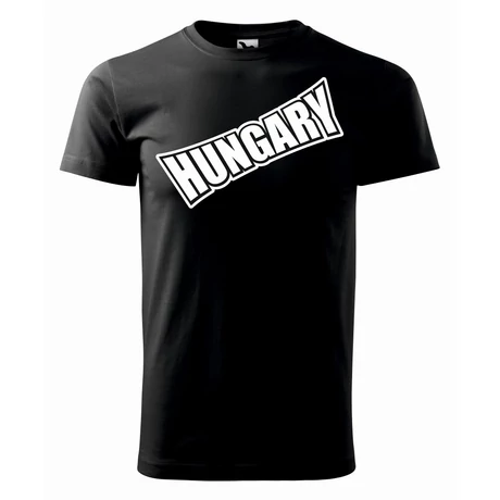 Magyar póló, fekete - HUNGARY felirattal