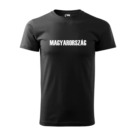 Magyarország feliratos póló, fekete