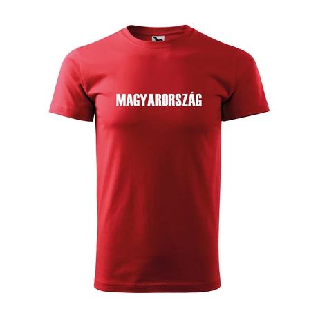Magyarország feliratos póló, piros