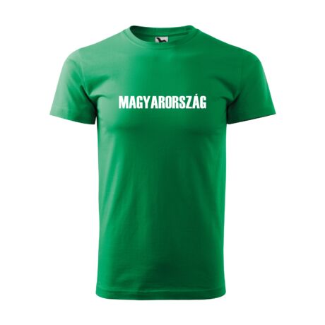 Magyarország feliratos póló, zöld