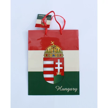 Ajándék dísztasak kicsi, magyar címeres