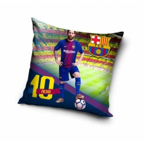FC Barcelona díszpárna 40x40 cm-es, Messi képével