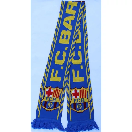 F: B: Barcelona szurkolói sál - kötött